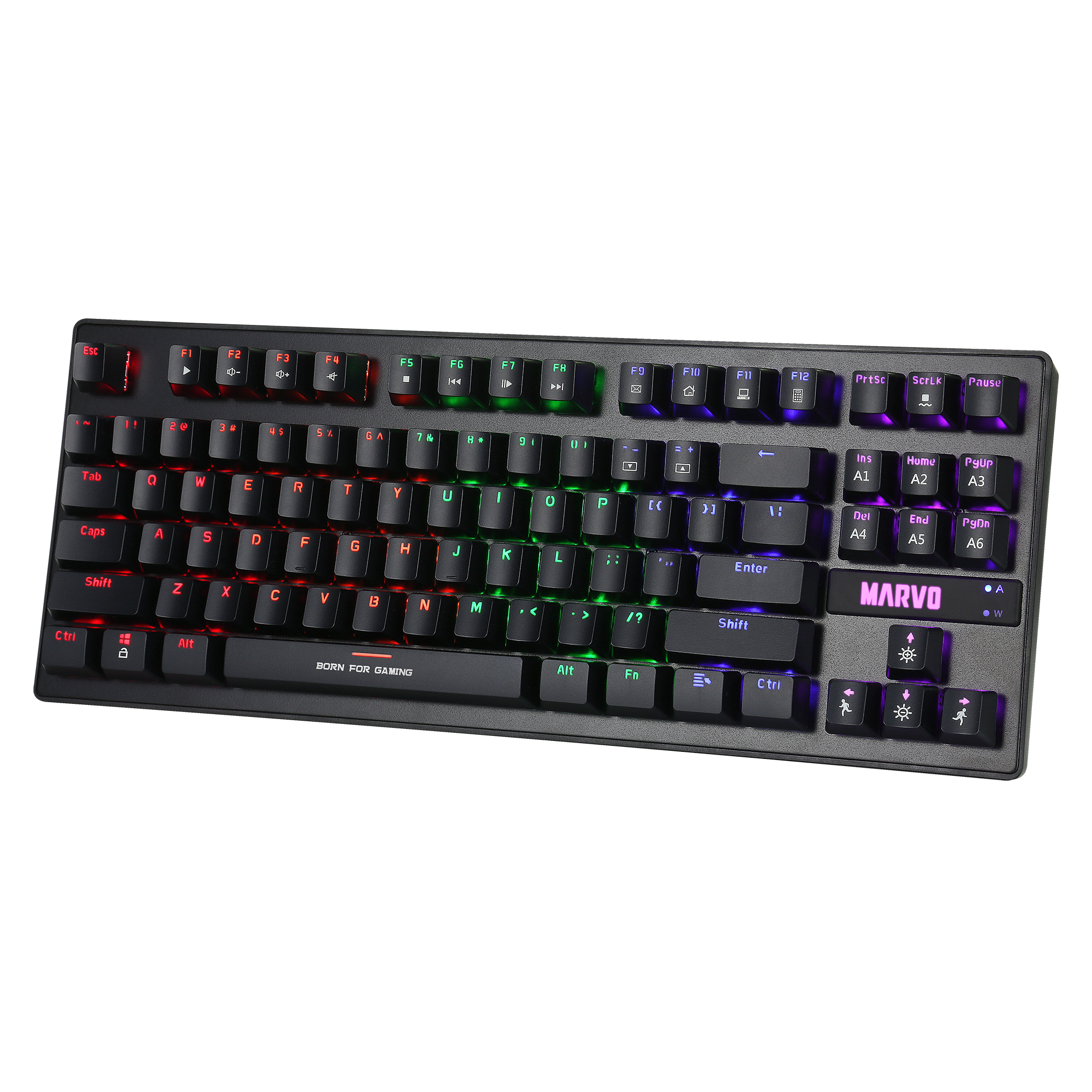 TECLADO MECANICO MARVO KG901 BLUE SWITCH TKL 80%