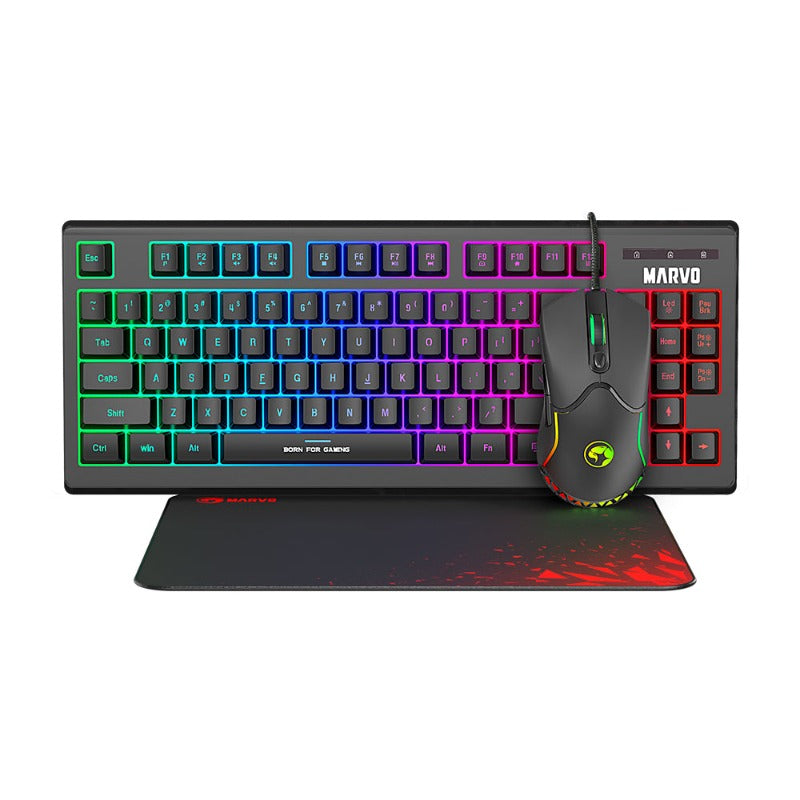 COMBO GAMER MARVO 3EN1 CM310SP TEC+MOU+PAD RGB