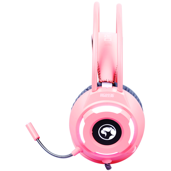 Marvo HG8936PK Pink Stereo Gaming Headsets with White Light | MarvoTech